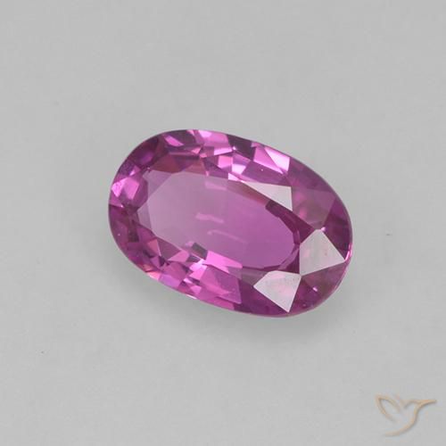 Safira Roxo Rosado Profundo Natural 0.66ct, oval, VVS