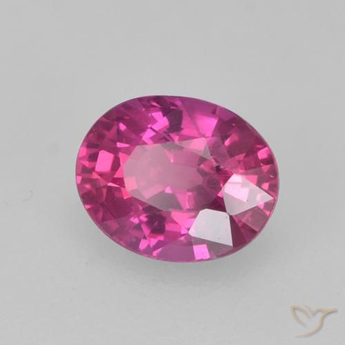 Safira roxo médio Natural 0.47ct, oval, VS