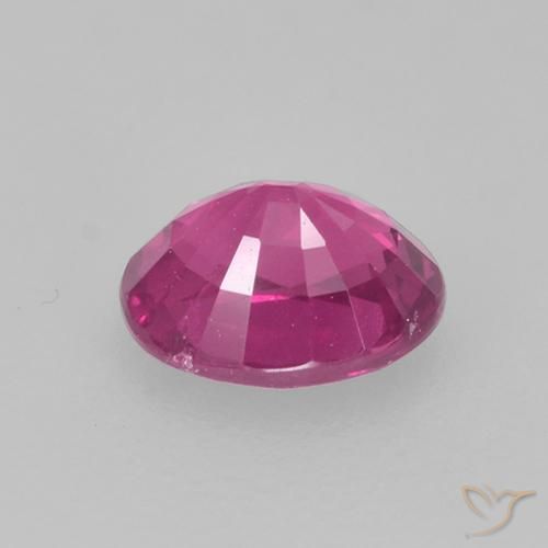 Safira roxo médio Natural 0.47ct, oval, VS