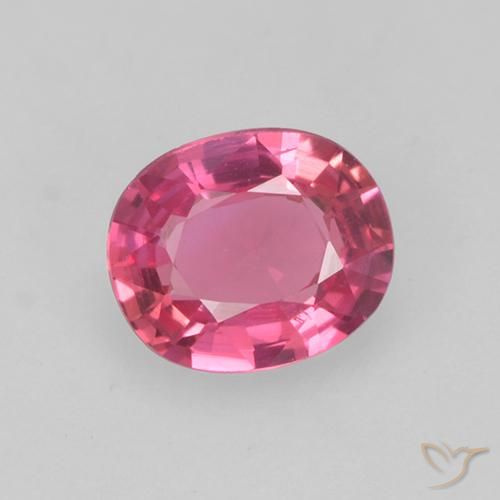 0.42ct Natural Magenta Rosa Safira, oval, VS