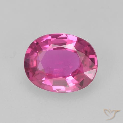 0.61ct Natural Magenta Profundo Safira, oval, VS