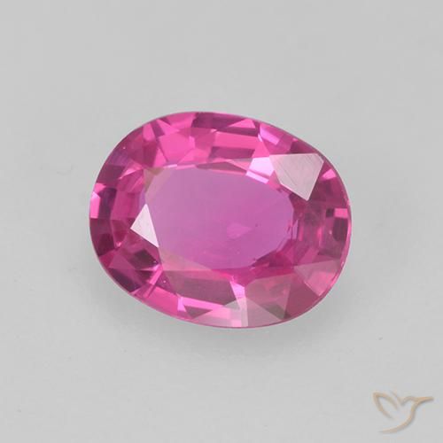 Safira Magenta Profundo Natural 0.61ct, oval, VS