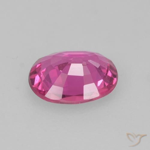 Safira Magenta Profundo Natural 0.61ct, oval, VS