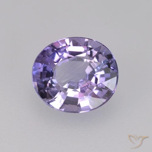 Safira Berinjela Violeta Natural 0.76ct, oval, VS