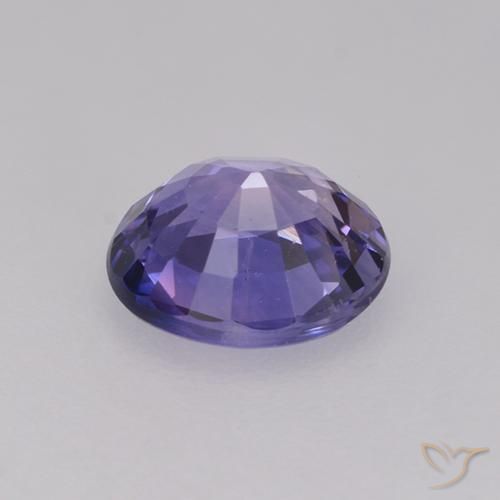 Safira Berinjela Violeta Natural 0.76ct, oval, VS