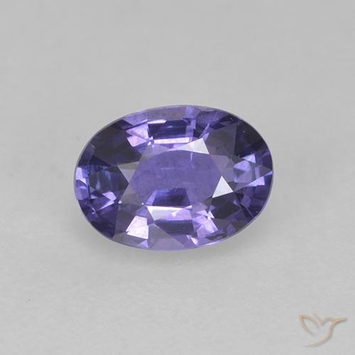 0.76ct Natural Violeta Profundo Safira, oval, VS