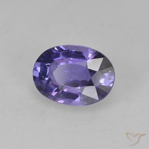 Safira Violeta Profundo Natural 0.76ct, oval, VS