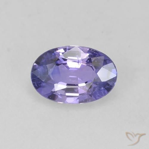 0.62ct Natural Violeta claro médio Safira, oval, VS