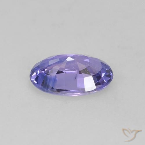 Safira Violeta claro médio Natural 0.62ct, oval, VS