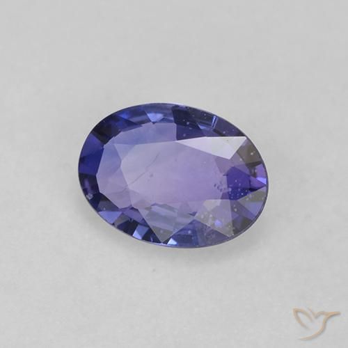 Safira Violeta Azul Natural 0.57ct, oval, VS