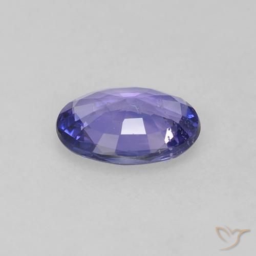 Safira Violeta Azul Natural 0.57ct, oval, VS