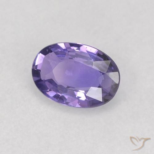 Safira Violeta Profundo Natural 0.50ct, oval, VVS-VS