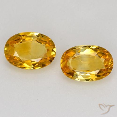 1.26ctw Natural Laranja Dourado Profundo Safira, oval, VS