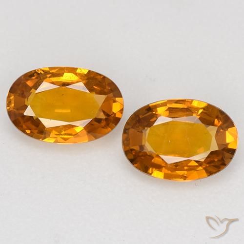 1.15ctw Natural Laranja Médio Safira, oval, VVS-VS