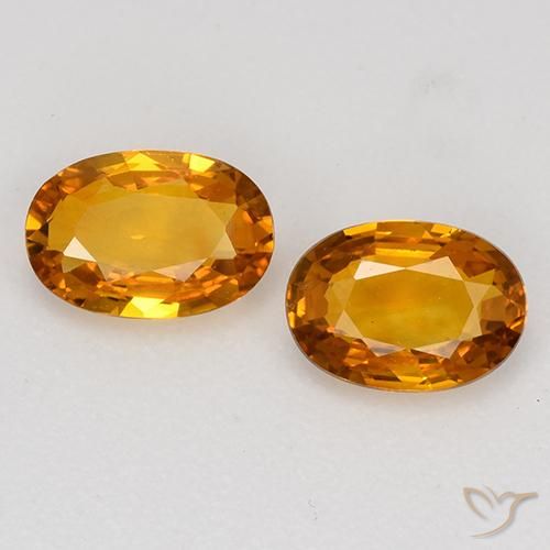 1.17ctw Natural Laranja acastanhado Safira, oval, VVS-VS