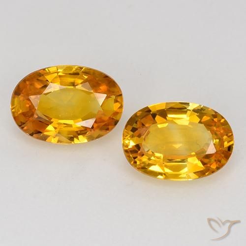 1.40ctw Natural Laranja Médio Safira, oval, VS