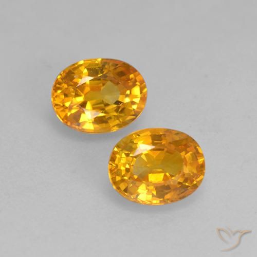 1.13ctw Natural damasco laranja Safira, oval, VS