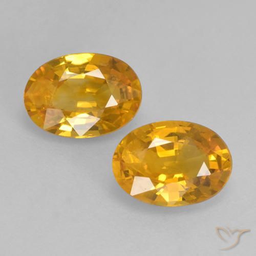 1.43ctw Natural damasco laranja Safira, oval, VS