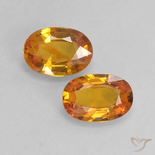 1.35ctw Natural damasco laranja Safira, oval, VS