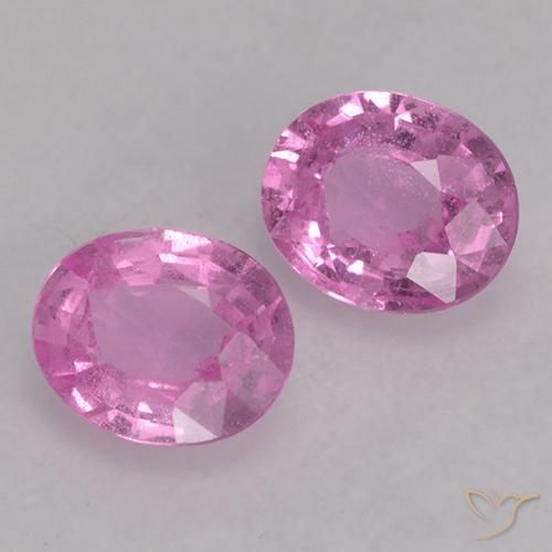 Pedras preciosas de Safira roxo médio natural de 0.72 ct, oval, VS