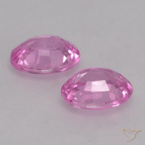 Pedras preciosas de Safira roxo médio natural de 0.72 ct, oval, VS