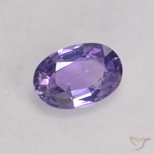 Safira Violeta médio Natural 0.53ct, oval, VS