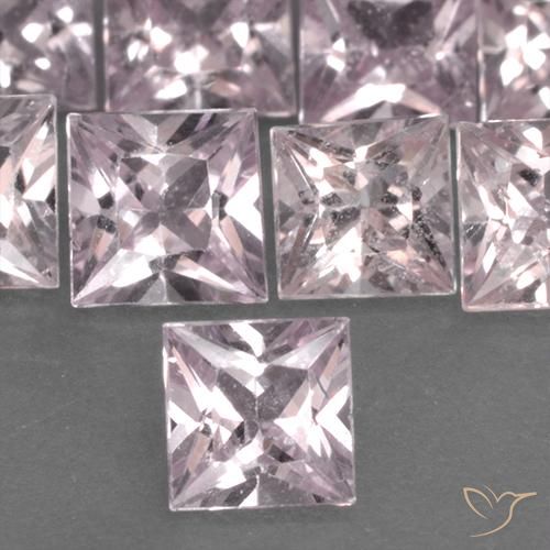0.42ct Natural Coral Rosa Safira, Quadrado, VS