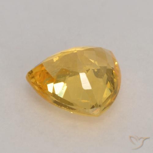 Safira Dourado Natural 0.63ct, Trilhão, VS