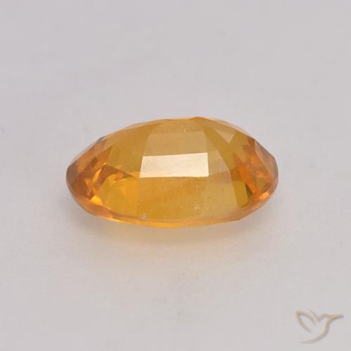 Safira Laranja-Ouro Natural 1.39ct, oval, VS