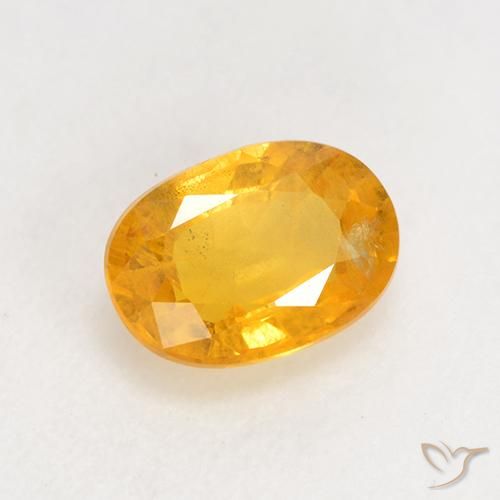Safira Dourado médio Natural 1.04ct, oval, VS-SI