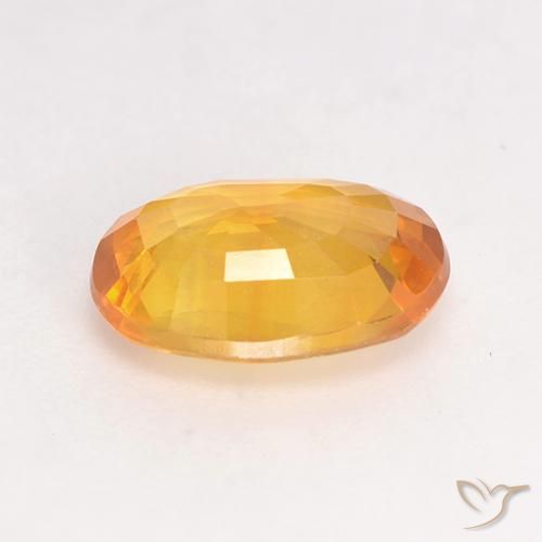 Safira Laranja Médio Natural 1.72ct, oval, VS