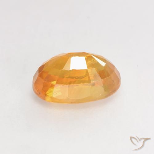 Safira Laranja Médio Natural 1.26ct, oval, VS-SI