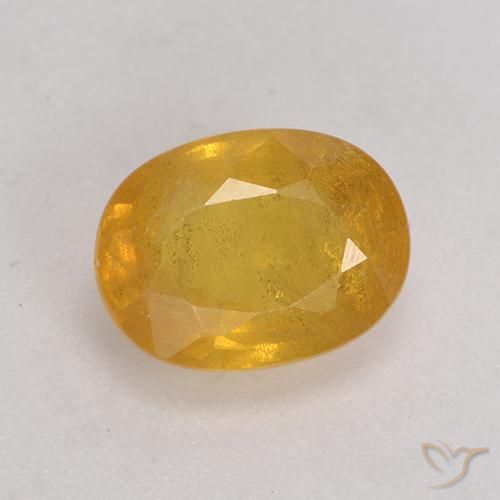 2.05ct Natural Laranja Dourada Safira, oval, SI