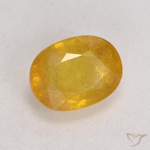 Safira Laranja Dourada Natural 2.05ct, oval, SI