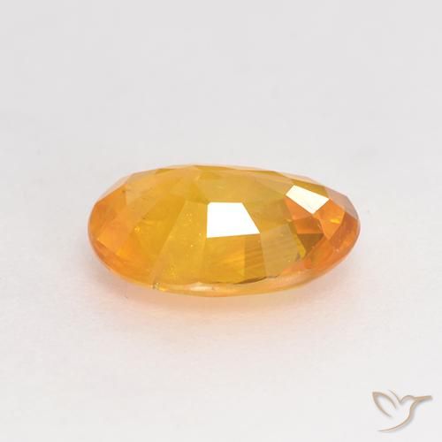 Safira Laranja Médio Natural 1.36ct, oval, VS