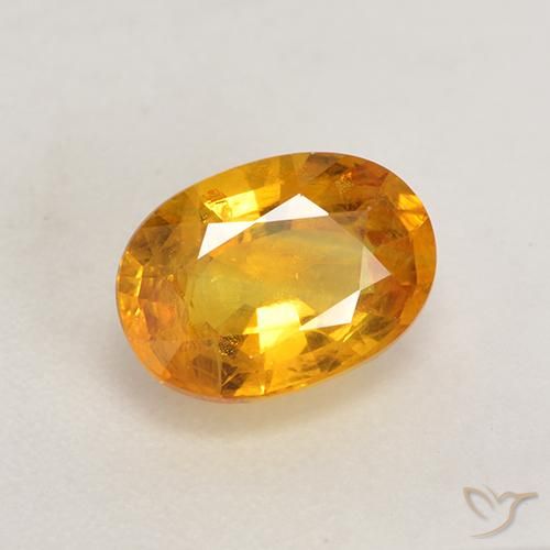 Safira Laranja-Ouro Natural 1.43ct, oval, VS
