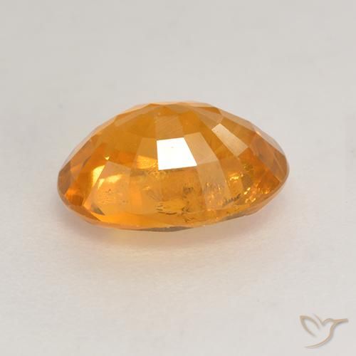 Safira Laranja Profundo-Ouro Natural 1.88ct, oval, VS-SI