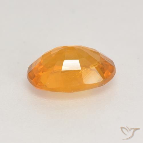 Safira Laranja Médio Natural 1.58ct, oval, VS-SI