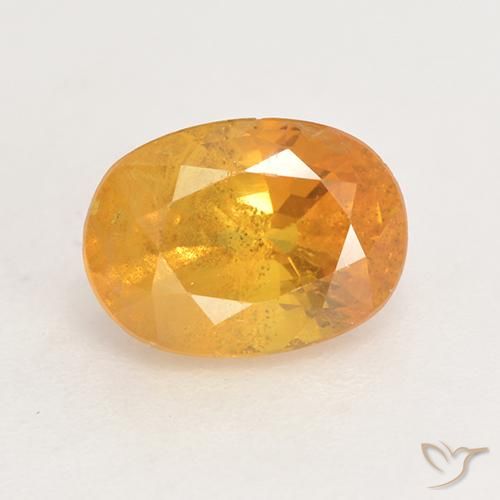 2.02ct Natural Laranja Médio Safira, oval, VS-SI