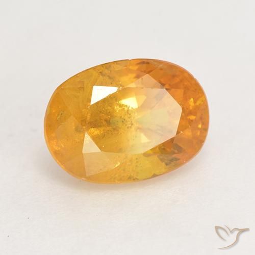 Safira Laranja Médio Natural 2.02ct, oval, VS-SI