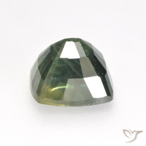 Safira Verde Sálvia Natural 1.31ct, Almofada, VS