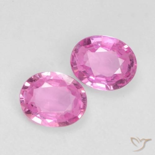 Pedras preciosas de Safira roxo médio natural de 0.74 ct, oval, VS