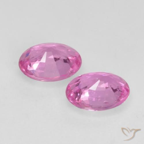 Pedras preciosas de Safira Roxo Intenso natural de 0.85 ct, oval, VS