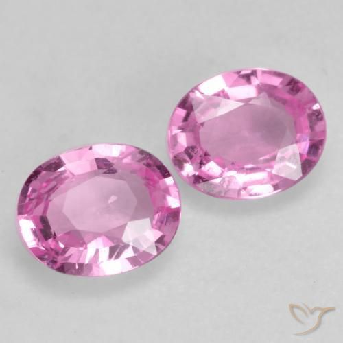 Pedras preciosas de Safira Roxo Rosado Brilhante natural de 0.81 ct, oval, VVS-VS