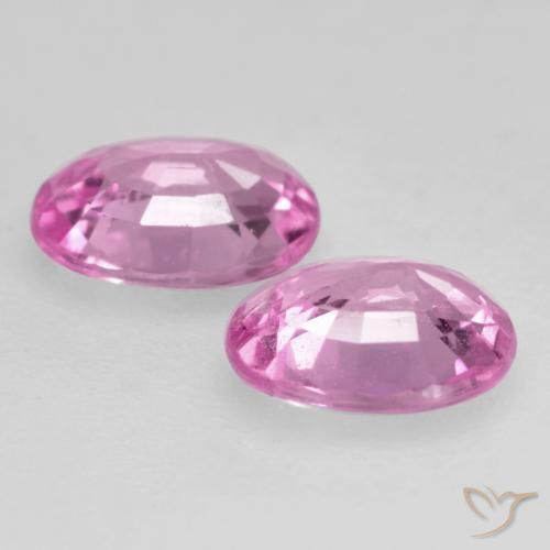 Pedras preciosas de Safira Roxo Rosado Brilhante natural de 0.81 ct, oval, VVS-VS