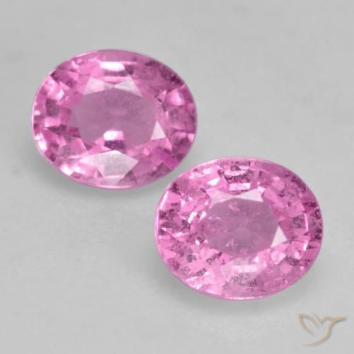 0.87ctw Natural rosa médio Safira, oval, VS