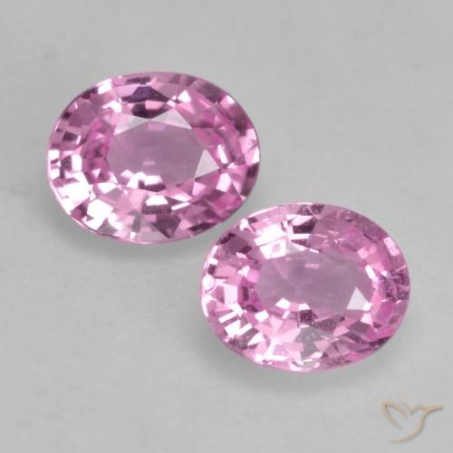 0.81ctw Natural rosa médio Safira, oval, VVS-VS