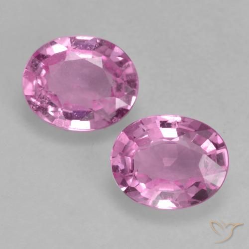 0.77ctw Natural rosa médio Safira, oval, VS