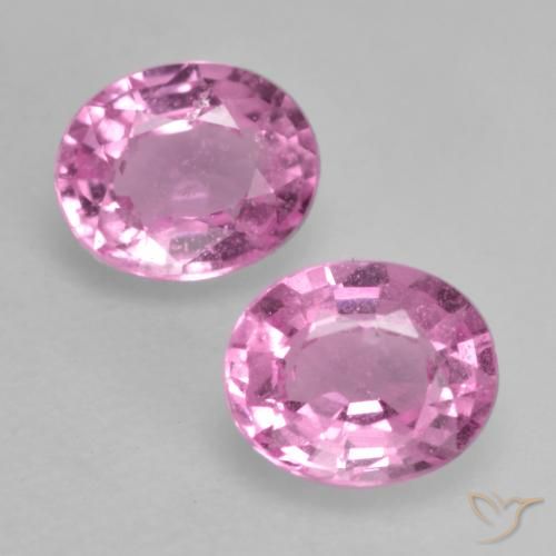 0.83ctw Natural rosa médio Safira, oval, VS