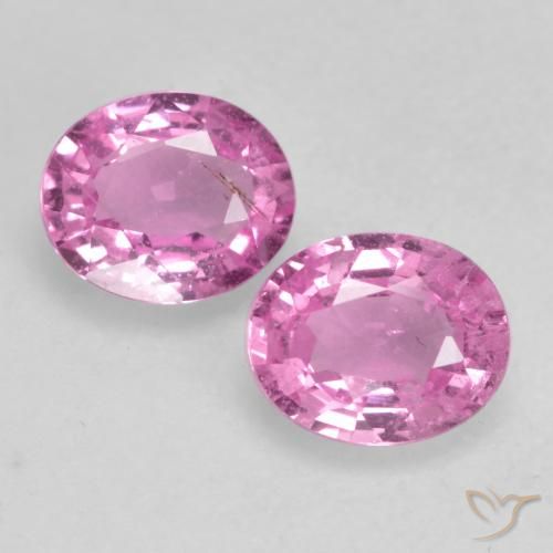 0.83ctw Natural Roxo Real Rosa Safira, oval, VS
